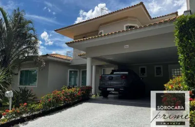 Sobrado com 3 suítes para alugar, 385 m² por r$ 12.188/mês - jardim residencial tivoli park - sorocaba/sp