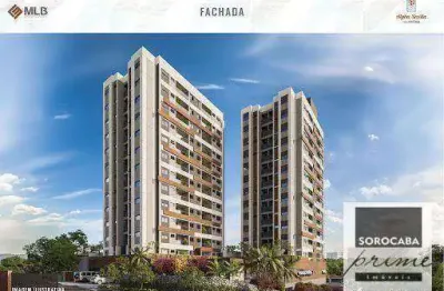 Apartamento lançamento com 3 dormitórios ( sendo 2 suítes) à venda, 81 m² - alpha sevilla- vila hortência - sorocaba/sp