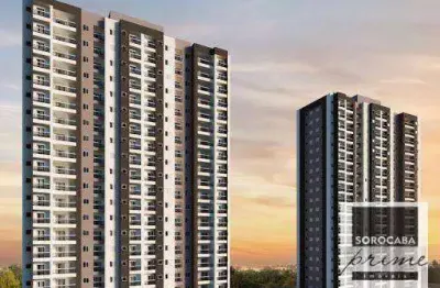 Apartamento lançamentos com 3 dormitórios ( sendo 1 suíte ) à venda, 60 m² - jjr buena vista clube - boa vista - sorocaba/sp