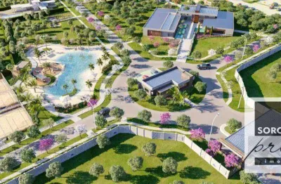 Terreno lançamento à venda, 1000 m²  - jardim colonial i -lançamento lago azul ii - clube residencial & golfe - araçoiaba da serra/sp