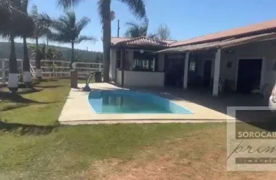 Chácara com 3 dormitórios à venda, 1200 m² por r$ 850.000,00 - inhayba - sorocaba/sp