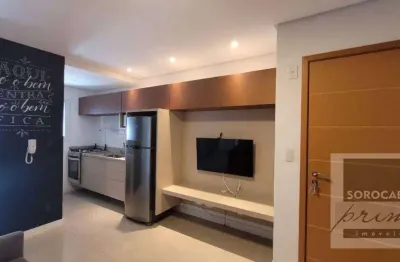 Flat com 1 suíte para alugar, 50 m² por r$ 4.300/mês - parque campolim - sorocaba/sp