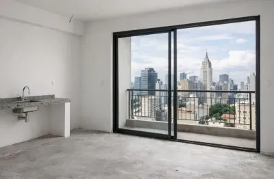 Studio de 22m² no flow – 18º andar | vista livre para o centro de são paulo
