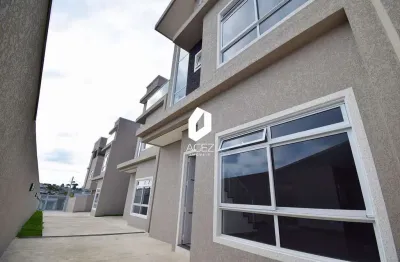 Sobrado novo em condomínio, com 03 quartos 02 vagas e terraço amplo no boqueirão