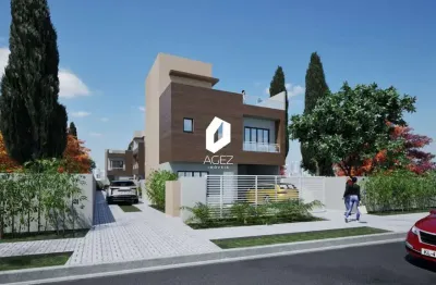 Sobrado em construção a venda no novo mundo, 3 quartos com amplo terraço