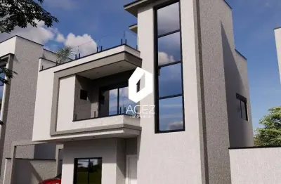 Sobrado novo a venda com 03 quartos 01 suíte 02 vagas - curitiba hauer!