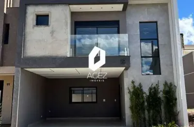 Sobrado novo em condomínio fechado, 144 m2, 3 quartos sendo 1 suíte.