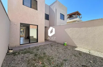 Sobrado novo 3 quartos sendo 1 suíte, quintal e 2 vagas de garagem no alto boque