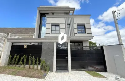 Sobrado com 214m² no uberaba com 3 suítes, terraço e garagaem no subsolo