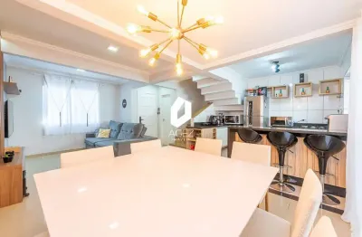 Sobrado em condomínio 03 quartos 01 suíte com hidro 02 vagas - xaxim.