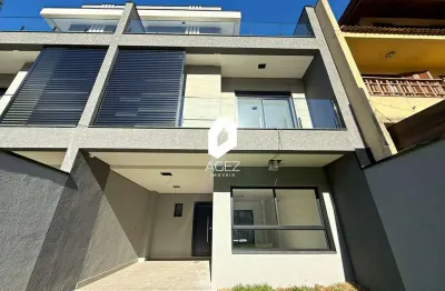 Sobrados novo a venda,182,54m² 03 quartos, suíte, terraço - portão curitiba/pr