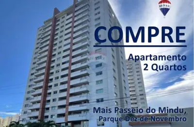 Vendo apartamento com 2 quartos, 3º andar, 67 m², condomínio mais passeio do mindu, parque dez, manaus