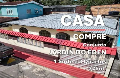 Vendo casa no conjunto jardim do éden,, 3 quartos, 189,83m², no alvorada, manaus