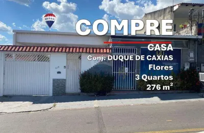 Vendo casa 276m², no conjunto duque de caxias com espaço comercial, flores, manaus