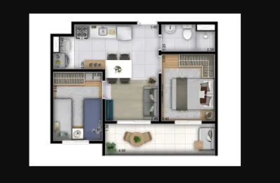 Apartamento com 2 quartos à venda na Vila Leopoldina, São Paulo - Sp, 05303-000, 204, Vila Leopoldina, São Paulo
