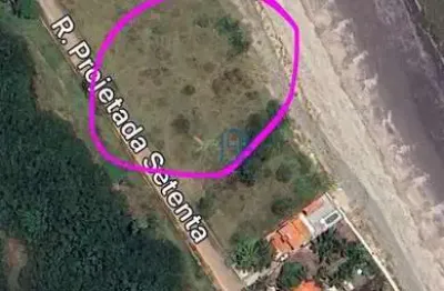 Terreno amplo/ terreno beira mar/ terre de frente ao mar/ terreno em praia lucena