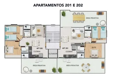 Área privativa à venda, 2 quartos, 1 suíte, 1 vaga, araguaia - belo horizonte/mg