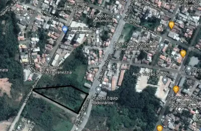 Terreno 12.100m2 frente para rui barbosa, jardim aristocrata, são josé dos pinhais