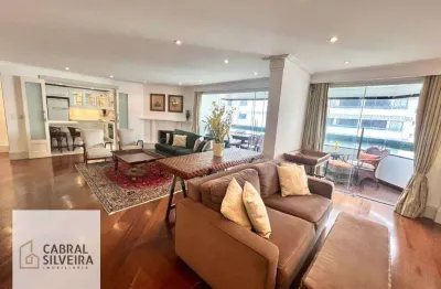 Oportunidade - belíssimo  apartamento mobiliado - 147 metros - 04 dormitórios - 02 vagas - moema - sp