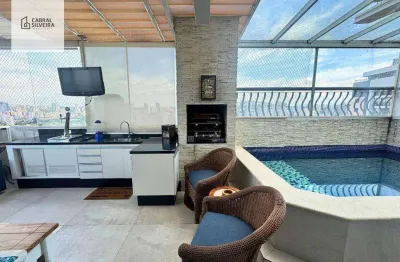 Cobertura com 3 suítes à venda, 181 m²  - moema - são paulo/sp