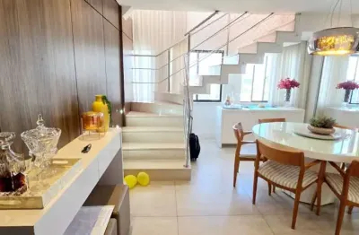 Cobertura duplex para venda em salvador, caminho das árvores, 3 dormitórios, 2 suítes, 5 banheiros, 3 vagas