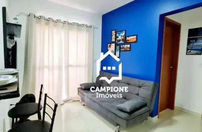 Apartamento com 1 dormitório à venda, 43 m² por r$ 380.000,00 - maracanã - praia grande/sp