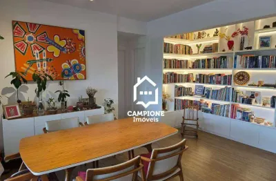 Apartamento com 4 dormitórios para alugar, 134 m² por r$ 9.400/mês - quintas da lapa - vila anastácio