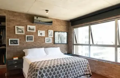 Apartamento no 20º andar mobiliado com 1 dormitório e 2 garagens