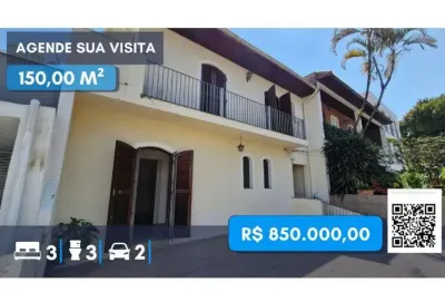 Sobrado com 3 quartos e 3 banheiros à venda, 150 m² por r$ 850.000