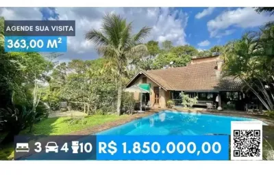 Fazendinha - 'rústica-chic' 3d/1ste, edícula. arq. pepe asbun, at 3.300m2