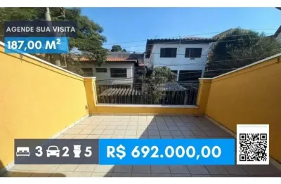 Sobrado no jardim bonfiglioli 187 metros 3 quartos com quintal