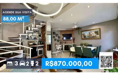 Cond. new village - sobrado 3d/1ste, escritório, ar-condicionado, lareira!