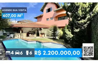 Cond são paulo ii - linda c/ 4 suítes, lareira, gourmet e piscina!