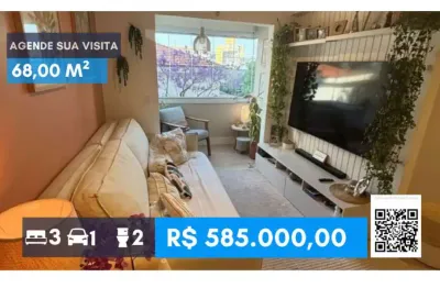 Apartamento 68,00m² com 3 quartos e 1 vaga no butantã ao lado da usp
