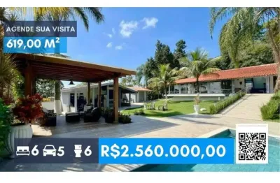 Cond. chác. das paineiras ii - completa e impecável, 6 dorms/3 suítes!