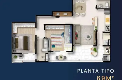 Apartamento com 2 dormitórios à venda, 69 m² por r$ 618.000,00 - jardim das nações - taubaté/sp