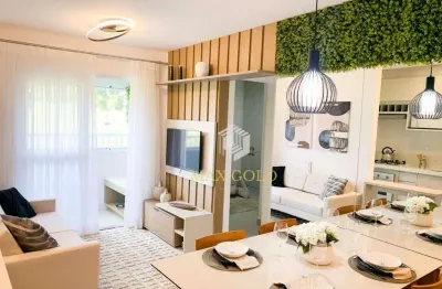 Apartamento com 2 dormitórios à venda, 47 m² por r$ 288.000,00 - jardim gurilândia - taubaté/sp