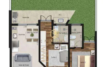 Apartamento com 2 dormitórios à venda, 95 m² por r$ 791.000,00 - itaguá - ubatuba/sp