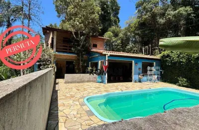 Chácara com 5 dormitórios à venda, 5000 m² por r$ 699.990,00 - biritiba ussu - mogi das cruzes/sp