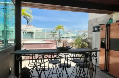 Aquarius maravilhosa cobertura com 3 quartos + escritório lindo terraço com espaço gourmet e piscina e vista condomínio toda reformada c mt bom gosto e qualidade condomínio no melhor ponto do nairro e