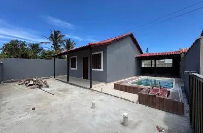 Excelente casa de praia com quintal e piscina condomínio terramar unamar