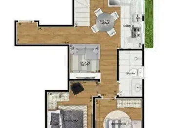 Apartamento com 2 quartos à venda no Jardim Stella, Santo André 