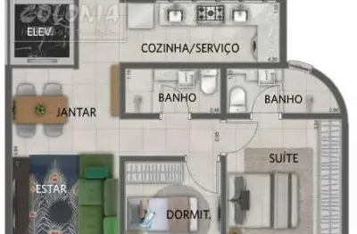 Apartamento com 2 quartos à venda na Vila Alpina, Santo André 