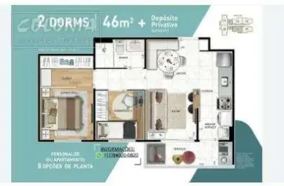Apartamento com 2 quartos à venda na Vila Curuçá, Santo André 
