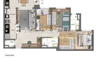 Apartamento tipo para venda com 3 quartos, sendo 1 suíte - michael pajak (11) 99996-4550