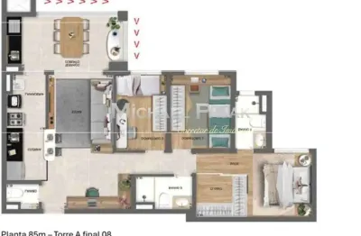 Apartamento tipo para venda com 3 quartos, sendo 1 suíte - michael pajak (11) 99996-4550