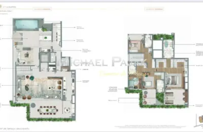 Apartamento tipo para venda com 4 dorms, sendo 4 suítes - michael pajak (11) 99996-4550