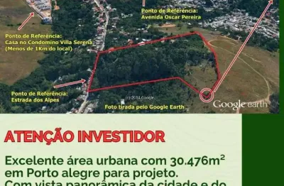 Terreno à venda na Estrada dos Alpes, 720, Cascata, Porto Alegre