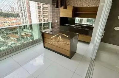 Porto real - lindo apartamento - anália franco / sp - varanda gourmet