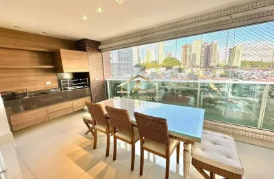 Porto real - lindo apartamento - anália franco / sp - varanda gourmet